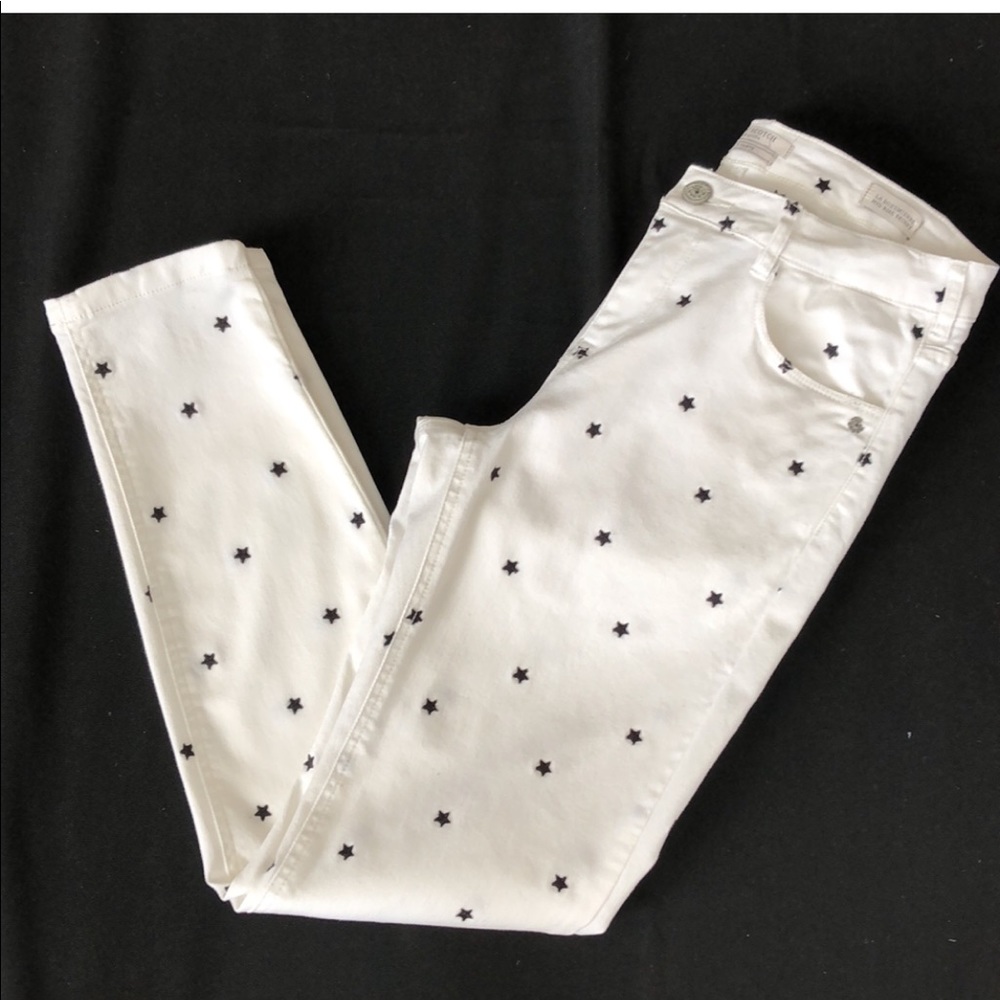 MASON SCOTCH MID RISE SKINNY JEANS 30/28 WHITE